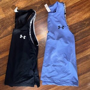 Youth Girls Small Under Armour Lot of 2 Tank tops